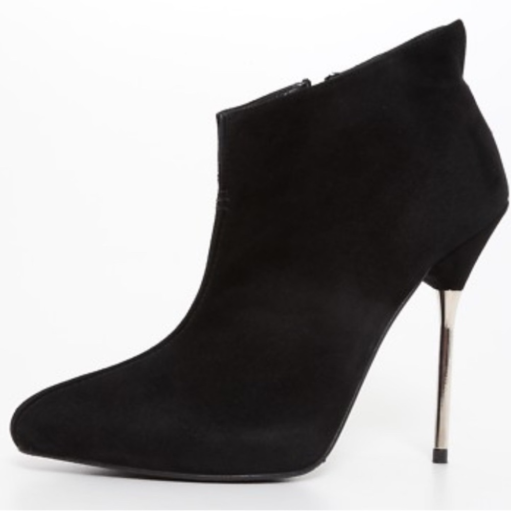 Elegant Black Stiletto Ankle Boots
